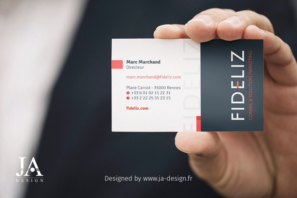 Création de Carte de visite et logo Fideliz